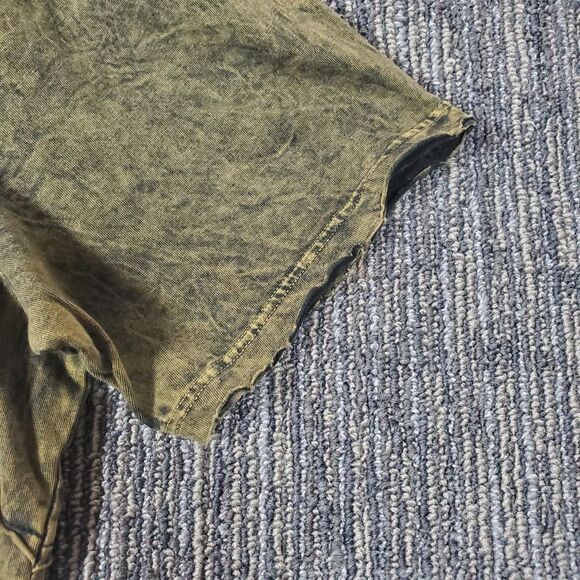 Affliction Dead Or Alive Shirt Men's XL Brown Copper Crewneck Beaded Rockabilly - Picture 7 of 12